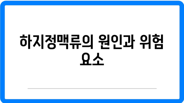 남자 하지정맥류의 경각심과 현대인의 건강| 예방과 치료를 위한 실용 가이드 | 하지정맥류, 남성 건강, 생활습관 개선